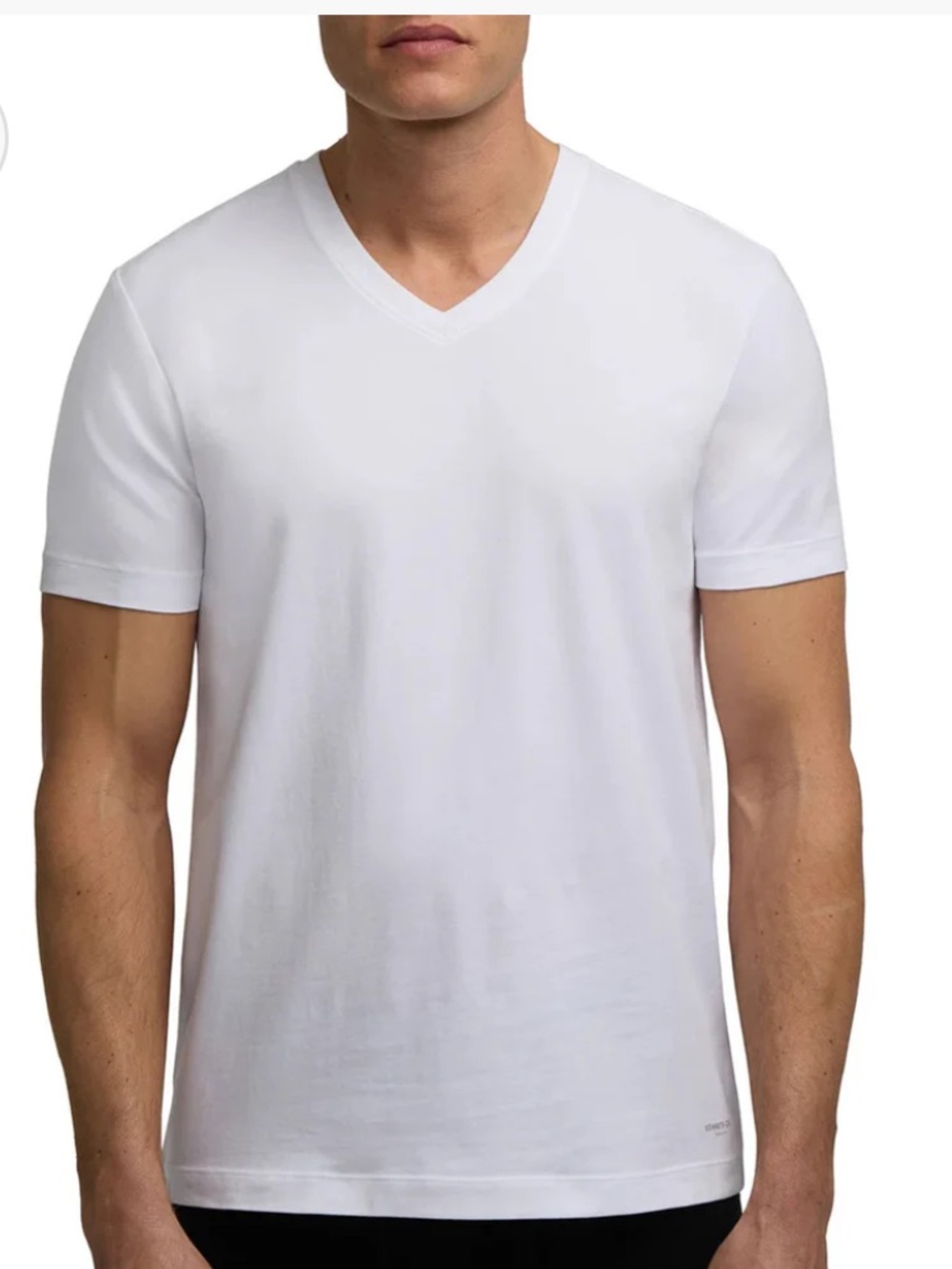 Kenneth Cole Cotton Stretch V neck Tee